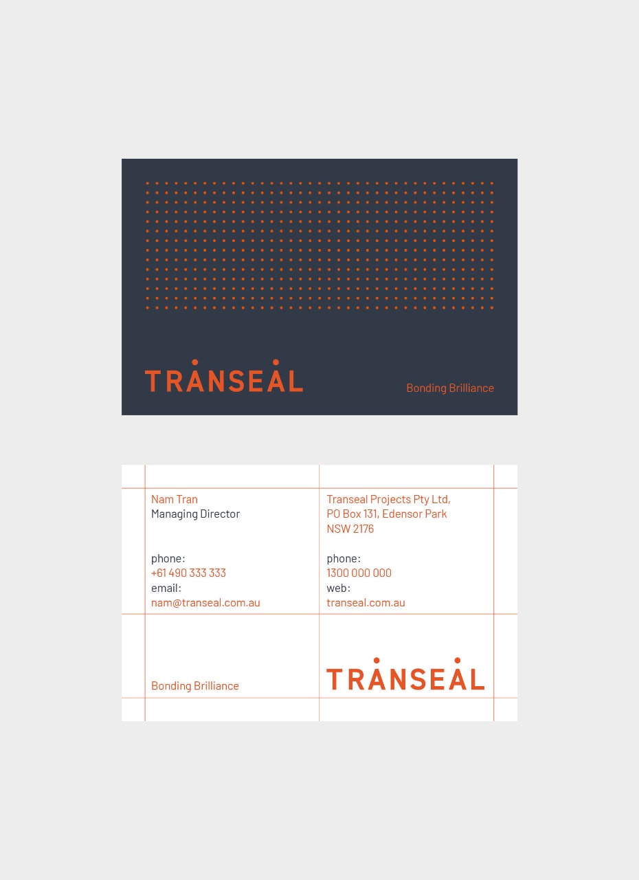 Transeal Business Cards